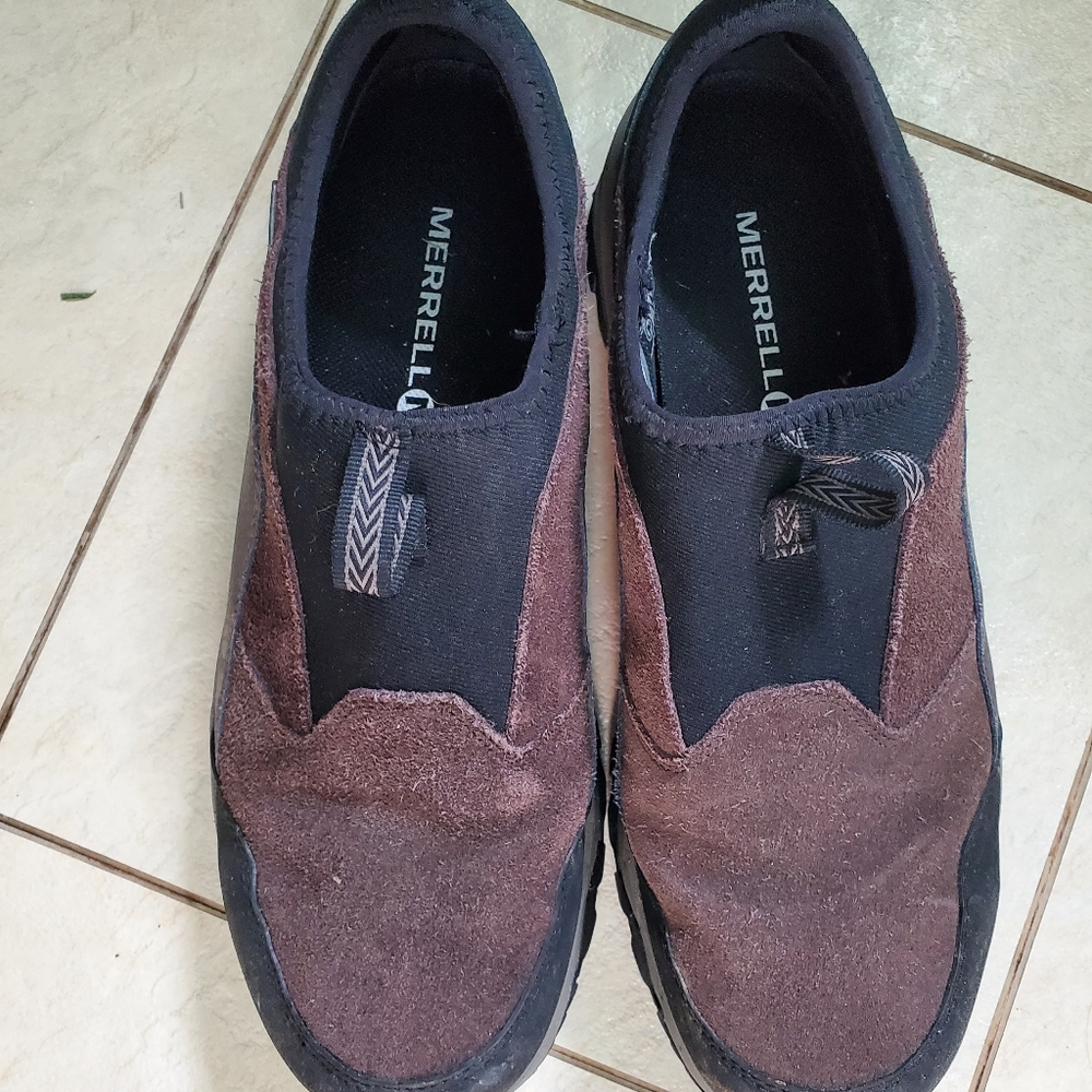 Men's Merrell mocs brown 9.5 insulated